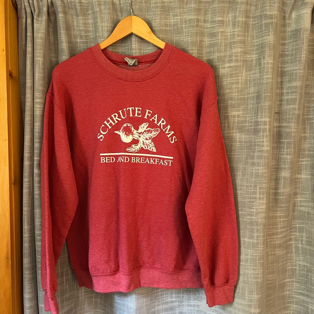 Gildan Red Crew Neck Sweater